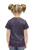 Заказать детскую футболку в Москве. Футболка с полной запечаткой для девочек Геометрический узор от valezar - готовые дизайны и нанесение принтов.