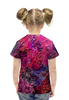 Заказать детскую футболку в Москве. Футболка с полной запечаткой для девочек Брызги от THE_NISE  - готовые дизайны и нанесение принтов.