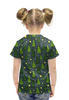 Заказать детскую футболку в Москве. Футболка с полной запечаткой для девочек Новогодняя елка от THE_NISE  - готовые дизайны и нанесение принтов.