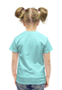 Заказать детскую футболку в Москве. Футболка с полной запечаткой для девочек Девочка с можроженным от denis01001 - готовые дизайны и нанесение принтов.