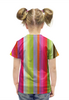 Заказать детскую футболку в Москве. Футболка с полной запечаткой для девочек Флюид 1 от Vadim Koval - готовые дизайны и нанесение принтов.