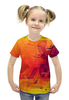 Заказать детскую футболку в Москве. Футболка с полной запечаткой для девочек Узор абстрактный от THE_NISE  - готовые дизайны и нанесение принтов.