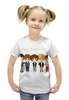 Заказать детскую футболку в Москве. Футболка с полной запечаткой для девочек One Direction от cherdantcev - готовые дизайны и нанесение принтов.