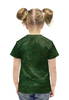 Заказать детскую футболку в Москве. Футболка с полной запечаткой для девочек Кожа Рептилии от Nalivaev - готовые дизайны и нанесение принтов.