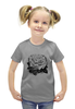 Заказать детскую футболку в Москве. Футболка с полной запечаткой для девочек Цветок от THE_NISE  - готовые дизайны и нанесение принтов.