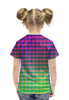 Заказать детскую футболку в Москве. Футболка с полной запечаткой для девочек Optical Illusion от Jimmy Flash - готовые дизайны и нанесение принтов.