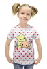 Заказать детскую футболку в Москве. Футболка с полной запечаткой для девочек Котята от ZVER  - готовые дизайны и нанесение принтов.