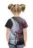 Заказать детскую футболку в Москве. Футболка с полной запечаткой для девочек Космический кит от Виктор Темнов - готовые дизайны и нанесение принтов.