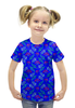 Заказать детскую футболку в Москве. Футболка с полной запечаткой для девочек барбарис от THE_NISE  - готовые дизайны и нанесение принтов.