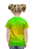 Заказать детскую футболку в Москве. Футболка с полной запечаткой для девочек Разноцветные глаза от Romario  - готовые дизайны и нанесение принтов.