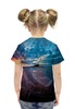 Заказать детскую футболку в Москве. Футболка с полной запечаткой для девочек Маяк в море от THE_NISE  - готовые дизайны и нанесение принтов.