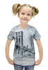 Заказать детскую футболку в Москве. Футболка с полной запечаткой для девочек Урбан от anomalica - готовые дизайны и нанесение принтов.
