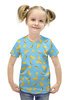 Заказать детскую футболку в Москве. Футболка с полной запечаткой для девочек Бананы от valezar - готовые дизайны и нанесение принтов.