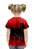 Заказать детскую футболку в Москве. Футболка с полной запечаткой для девочек Звуковая волна от THE_NISE  - готовые дизайны и нанесение принтов.