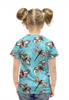 Заказать детскую футболку в Москве. Футболка с полной запечаткой для девочек Бабочка и стрекоза от Romanova - готовые дизайны и нанесение принтов.
