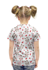 Заказать детскую футболку в Москве. Футболка с полной запечаткой для девочек Лисички от Romanova - готовые дизайны и нанесение принтов.