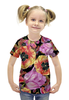 Заказать детскую футболку в Москве. Футболка с полной запечаткой для девочек тюльпаны от THE_NISE  - готовые дизайны и нанесение принтов.