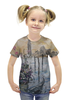 Заказать детскую футболку в Москве. Футболка с полной запечаткой для девочек Окно в Венецию от rikart - готовые дизайны и нанесение принтов.
