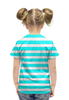 Заказать детскую футболку в Москве. Футболка с полной запечаткой для девочек Морской штурвал  от ПРИНТЫ ПЕЧАТЬ  - готовые дизайны и нанесение принтов.