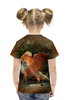 Заказать детскую футболку в Москве. Футболка с полной запечаткой для девочек Крылатый лис от hontor - готовые дизайны и нанесение принтов.