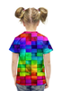 Заказать детскую футболку в Москве. Футболка с полной запечаткой для девочек Тетрис от lokt-nik@yandex.ru - готовые дизайны и нанесение принтов.