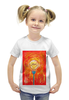 Заказать детскую футболку в Москве. Футболка с полной запечаткой для девочек School от Franka  - готовые дизайны и нанесение принтов.