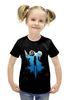 Заказать детскую футболку в Москве. Футболка с полной запечаткой для девочек Bioshock от galaxy secret - готовые дизайны и нанесение принтов.