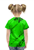 Заказать детскую футболку в Москве. Футболка с полной запечаткой для девочек MINECRAFT CREEPER от vista12761@rambler.ru - готовые дизайны и нанесение принтов.
