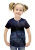 Заказать детскую футболку в Москве. Футболка с полной запечаткой для девочек Звёздная ночь от THE_NISE  - готовые дизайны и нанесение принтов.