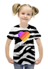 Заказать детскую футболку в Москве. Футболка с полной запечаткой для девочек Likee от skynatural - готовые дизайны и нанесение принтов.