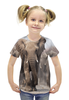 Заказать детскую футболку в Москве. Футболка с полной запечаткой для девочек Слоны от THE_NISE  - готовые дизайны и нанесение принтов.