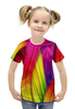 Заказать детскую футболку в Москве. Футболка с полной запечаткой для девочек Абстракция от Leichenwagen - готовые дизайны и нанесение принтов.
