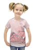 Заказать детскую футболку в Москве. Футболка с полной запечаткой для девочек Лапочка мишка от Илья Щеблецов - готовые дизайны и нанесение принтов.