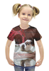 Заказать детскую футболку в Москве. Футболка с полной запечаткой для девочек Sweet puppy от Miracles - готовые дизайны и нанесение принтов.