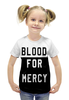 Заказать детскую футболку в Москве. Футболка с полной запечаткой для девочек Yellow Claw Blood For Mercy от inPrintio - готовые дизайны и нанесение принтов.