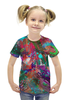 Заказать детскую футболку в Москве. Футболка с полной запечаткой для девочек Око-ло от Galina Museridze - готовые дизайны и нанесение принтов.