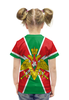 Заказать детскую футболку в Москве. Футболка с полной запечаткой для девочек Пограничные войска от EDJEY  - готовые дизайны и нанесение принтов.