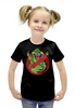 Заказать детскую футболку в Москве. Футболка с полной запечаткой для девочек Лизун  от ПРИНТЫ ПЕЧАТЬ  - готовые дизайны и нанесение принтов.