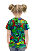 Заказать детскую футболку в Москве. Футболка с полной запечаткой для девочек 3VVU-;JJ87 от Vadim Koval - готовые дизайны и нанесение принтов.
