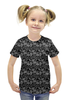 Заказать детскую футболку в Москве. Футболка с полной запечаткой для девочек Черепа от vkonoplev - готовые дизайны и нанесение принтов.