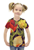 Заказать детскую футболку в Москве. Футболка с полной запечаткой для девочек  сад цветов от THE_NISE  - готовые дизайны и нанесение принтов.