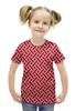 Заказать детскую футболку в Москве. Футболка с полной запечаткой для девочек Красный переплет от THE_NISE  - готовые дизайны и нанесение принтов.