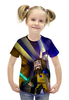 Заказать детскую футболку в Москве. Футболка с полной запечаткой для девочек Minecraft  от T-shirt print  - готовые дизайны и нанесение принтов.