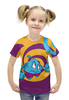 Заказать детскую футболку в Москве. Футболка с полной запечаткой для девочек Капелька от ПРИНТЫ ПЕЧАТЬ  - готовые дизайны и нанесение принтов.