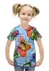 Заказать детскую футболку в Москве. Футболка с полной запечаткой для девочек насекомые от THE_NISE  - готовые дизайны и нанесение принтов.