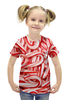 Заказать детскую футболку в Москве. Футболка с полной запечаткой для девочек Леденцы 3D от coolmag - готовые дизайны и нанесение принтов.