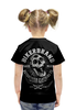 Заказать детскую футболку в Москве. Футболка с полной запечаткой для девочек Bikerbrand от Leichenwagen - готовые дизайны и нанесение принтов.