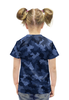 Заказать детскую футболку в Москве. Футболка с полной запечаткой для девочек Текстура камуфляжа от THE_NISE  - готовые дизайны и нанесение принтов.