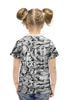 Заказать детскую футболку в Москве. Футболка с полной запечаткой для девочек Bad To The Boonie от OEX design - готовые дизайны и нанесение принтов.