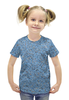 Заказать детскую футболку в Москве. Футболка с полной запечаткой для девочек Круги от valezar - готовые дизайны и нанесение принтов.